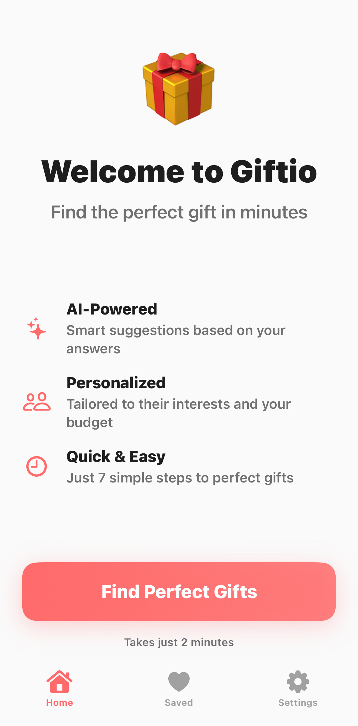 Giftio App Screenshot